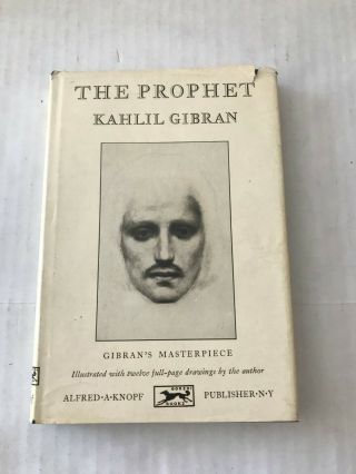 The Prophet - Kahlil Gibran (hardcover,  Dust Jacket)