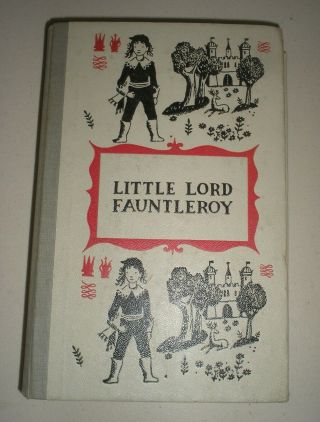 Little Lord Fauntleroy Junior Deluxe Edition Book 1954 Illus Ed Frances Burnett