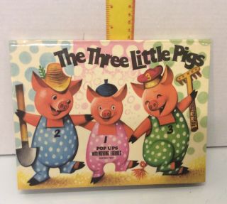 The Three Little Pigs Pop - Up Book 1971 Kabusta - 1973 Artia,  Prague Childrens Nf