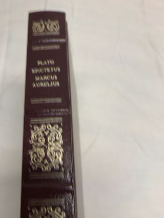Plato Epictetus Marcus Aurelius - The Harvard Classics (1988) Faux Leather gilt 3