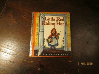 1948 Little Red Riding Hood By Elizabeth Orton Jones Little Golden Book