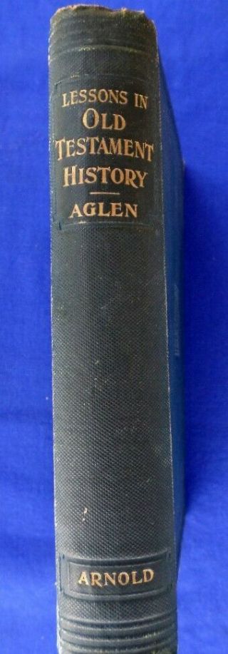 Antique Book Religion Christianity Old Testament History C1900 By A.  S.  Aglen Map
