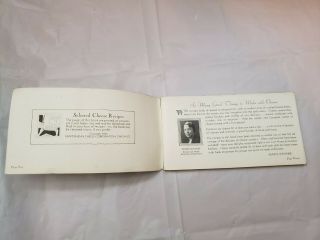Vintage book: ' Cheese and Ways to Serve It ' 1931 3
