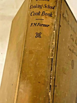 The Boston Cooking - School Cook Book by Fannie Merritt Farmer,  1921 Edition 2