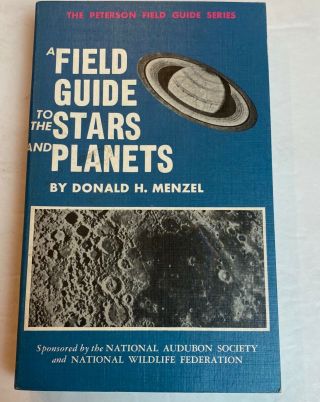 1964 Peterson Field Guide To The Stars And Planets Book By Donald H Menzel Pb