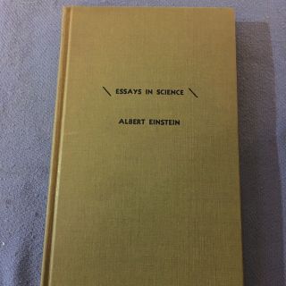 Albert Einstein - Essays In Science - First Edition - 1934 Hc