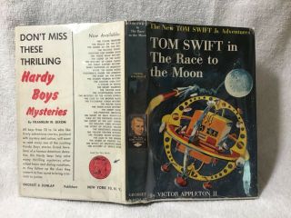 Tom Swift In The Race To The Moon 12 V Appleton Tom Swift Jr 1958 Hc Dj Vg