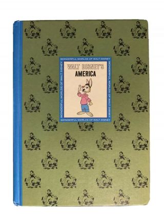 Vintage The Wonderful Worlds Of Walt Disney America Hardcover Book Ny 1965 Vtg