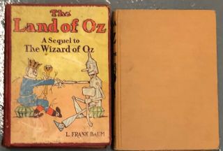 The Land Of Oz 1904 Hardcover L.  Frank Baum & Ozma Of Oz 1907 Hardcover