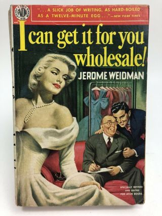 I Can Get It For You Jerome Weidman Avon 1st Printing Gga Romance