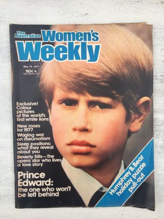 Vintage 70’s Australian Women’s Weekly 1978 Humphrey B.  Bear Prince Edward