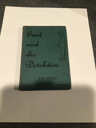 Emil Und Die Detektive,  German,  By Erich Kastner,  Vintage Hardcover 1945