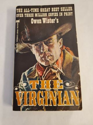 Vintage Book The Virginian By Owen Wister 1970s Authentic Collectable