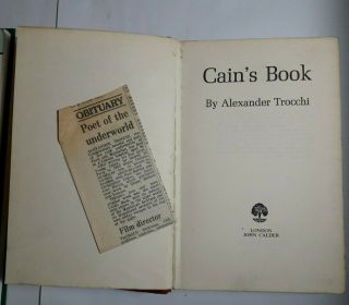 Alexander Trocchi Cain ' s Book - Calder 1963 1st Edition 2