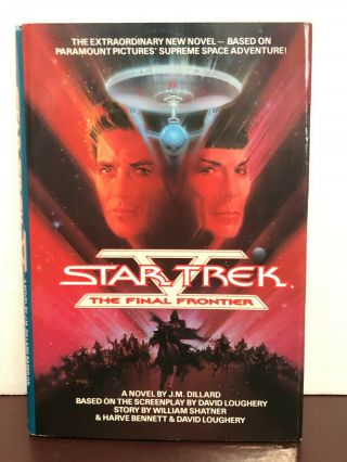 Star Trek V 5: The Final Frontier By J.  M.  Dillard (1989,  Hc/dj)