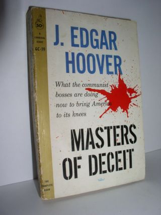 Masters Of Deceit By J.  Edgar Hoover (cardinal Gc - 39 - 1st Printing August 1959