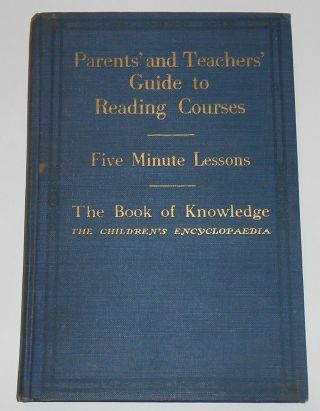 1927 The Book Of Knowledge Parents 