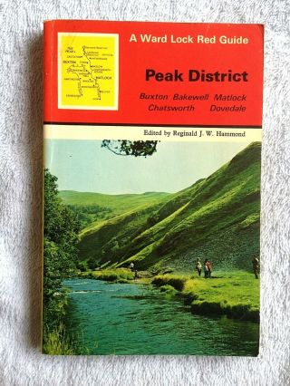 Ward Lock Red Guide Book.  Peak District 1976.  Soft Cover Seventh Edition.