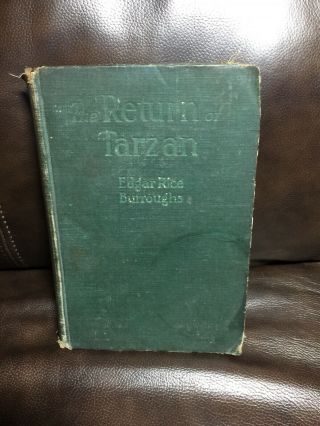 The Return Of Tarzan By Edgar Rice Burroughs: A.  C.  Mcclurg 1915 1st Edition