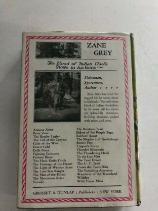 ZANE GREY,  THE TRAIL DRIVER,  1ST EDITION 1936,  VG,  in GROSSET DJ 2