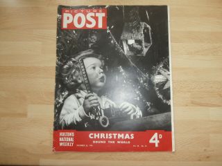 Vintage Post War Picture Post.  1946.  Vol 33 N0 13.  Christmas Stories.  Magi.  Rag Dolls