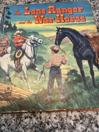 1951 Whitman The Lone Ranger & The War Horse Cozy Corner Childrens Book 2