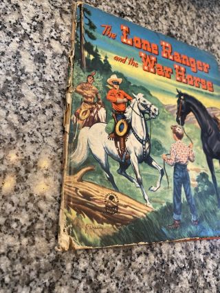 1951 Whitman The Lone Ranger & The War Horse Cozy Corner Childrens Book 3