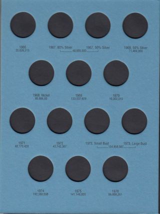 Whitman Blue Folder Canadian Canada 25 Cent Coin Set Vol 3 1953 1989 Album 2483 3