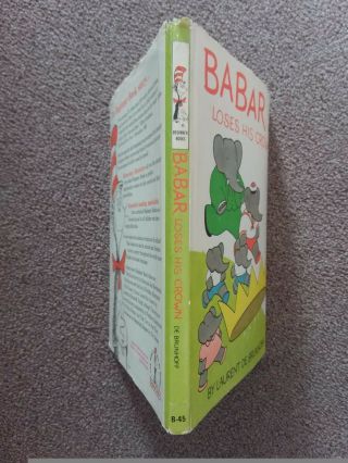 Babar Loses His Crown by Laurent De Brunhoff 1967 Random House 2