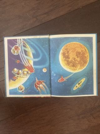 RARE Rand McNally Elf Book,  Space Ship to the Moon,  1st ed,  1952,  473,  VG, 2