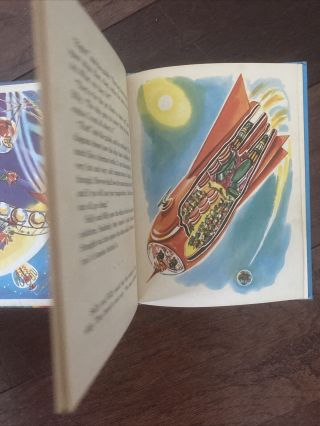 RARE Rand McNally Elf Book,  Space Ship to the Moon,  1st ed,  1952,  473,  VG, 3