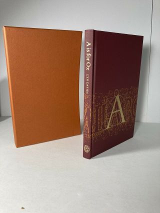 A Is For Ox By Lyn Davies - Folio Society 2006 - Like With Case