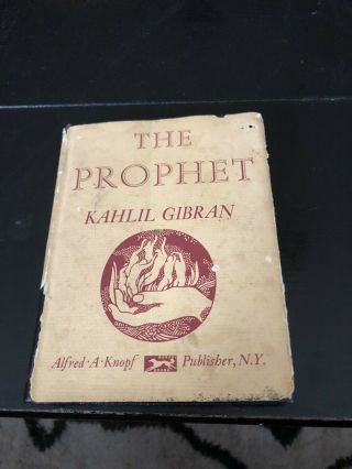 Vintage The Prophet Kahlil Gibran - 1963 Illustrated Hardback W/dust Jacket
