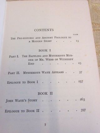 Antique Book Mysterious Waye,  By Percival Christopher Wren - 1930 First Edition 3