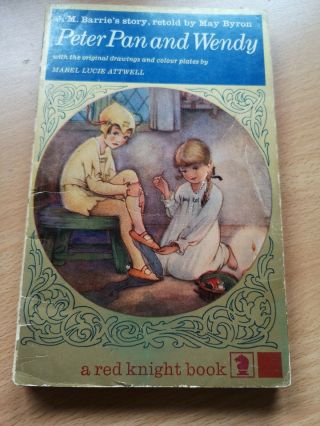 Peter Pan And Wendy Paperback Book With Colour Plates By Mabel Lucie Attwell