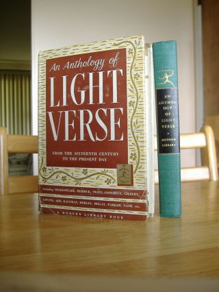 75 - Year - Old Modern Library 48.  2 An Anthology Of Light Verse