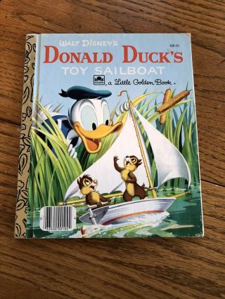 Vintage A Little Golden Book Walt Disney’s Donald Duck’s Toy Sailboat