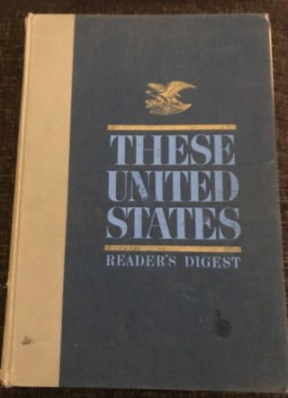 Readers Digest These United States 1968 Vintage Large With Maps