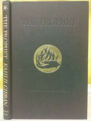 Kahlil Gibran - The Prophet - Hardcover Book 1966 77th Print Good Vintage Knopf