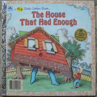 Vintage Big Little Golden Book The House That Had Enough By P.  E.  King