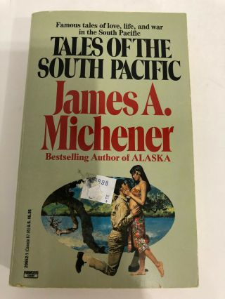 Antique Book Tales Of The South Pacific By James A.  Michener 1974 529