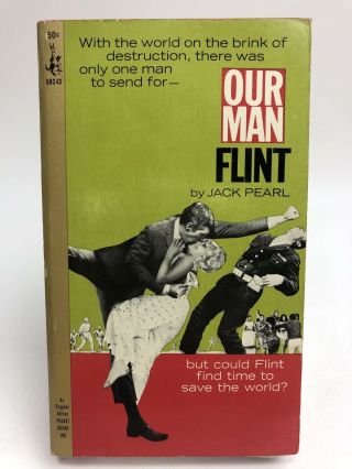Our Man Flint Jack Pearl Pocket 50243 Movie Tie In 1st Printing James Coburn