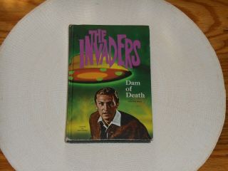 Vintage 1967 Whitman Tv Hardcover Book The Invaders Dam Of Death