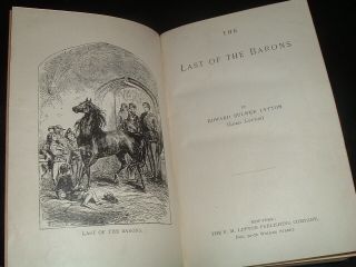 LQQK antique hb.  THE LAST OF THE BARONS by edward bulwer lytton 2