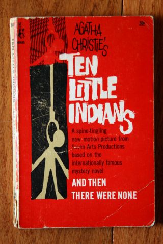 Ten Little Indians By Agatha Christie 1966 Pocket Books Paperback 19th Printing