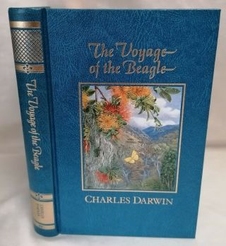 Book - The Voyage Of The Beagle By Charles Darwin Great Writers Library Hardback