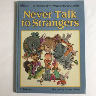 Vtg 1967 Never Talk To Strangers Irma Joyce George Buckett Golden Book Western