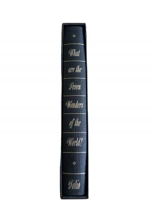 2005 Folio Society What Are The Seven Wonders Of The World Pristine In Slipcase