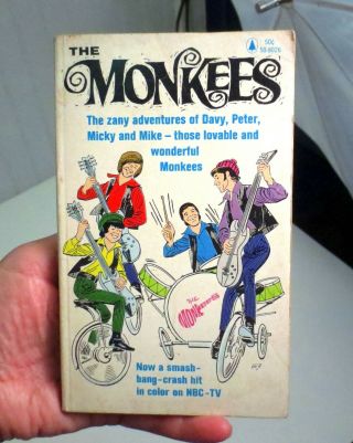 Vintage 1966 The Monkees Tv Zany Adventures Gene Fawcette & Howard Liss Pb Book