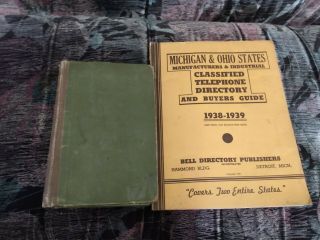 A History Of Architecture - 1918 & Classified Telephone Directory 1938 - 1939